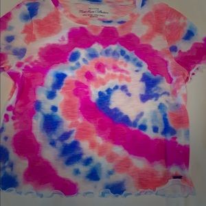 Hollister graphic tee- tie dye